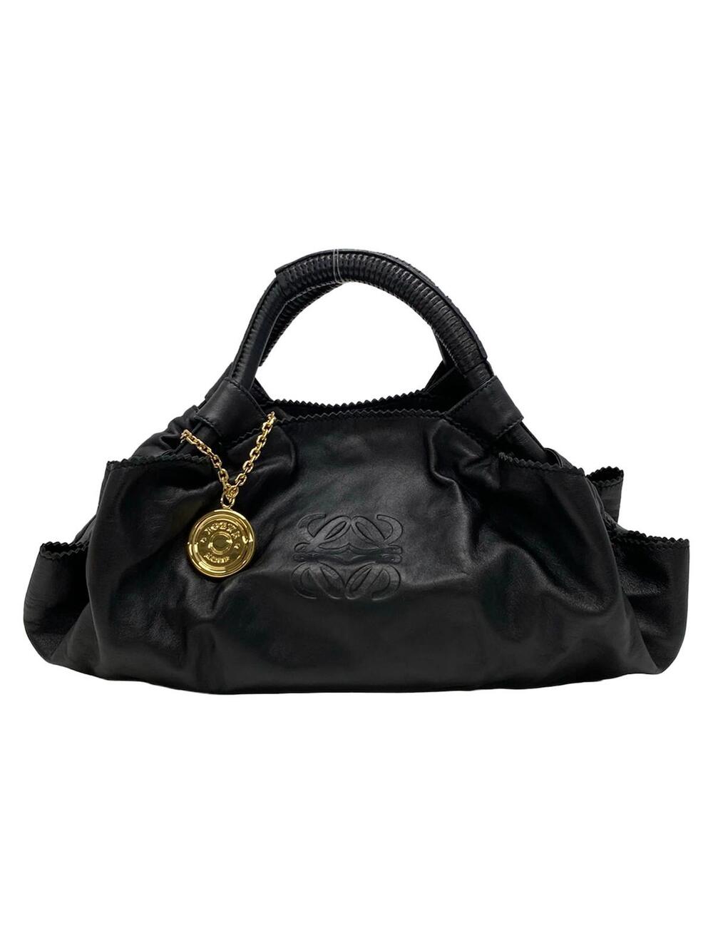 Loewe Nappa Aire Black Leather Handbag #351388L79B